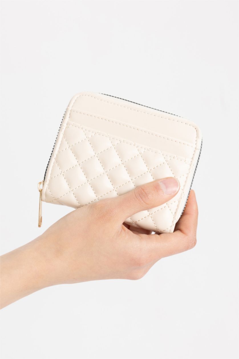 Women Beige Woman Faux Leather Wallets
