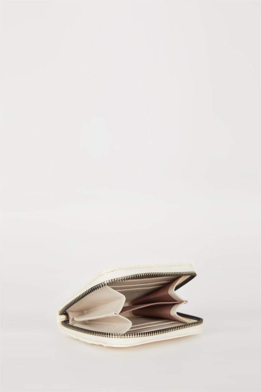 Women Beige Woman Faux Leather Wallets