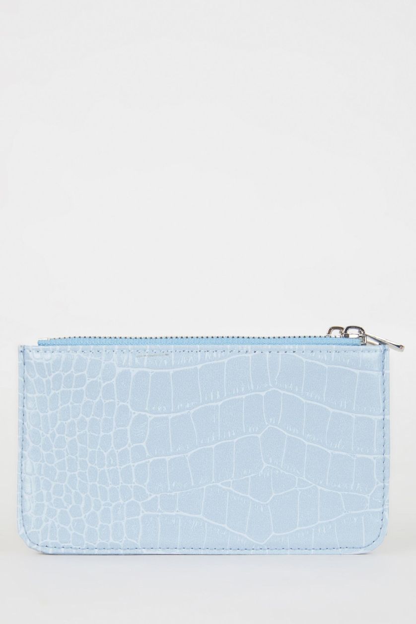 نساء أزرق فاتح محفظة نسائي جلد صناعي