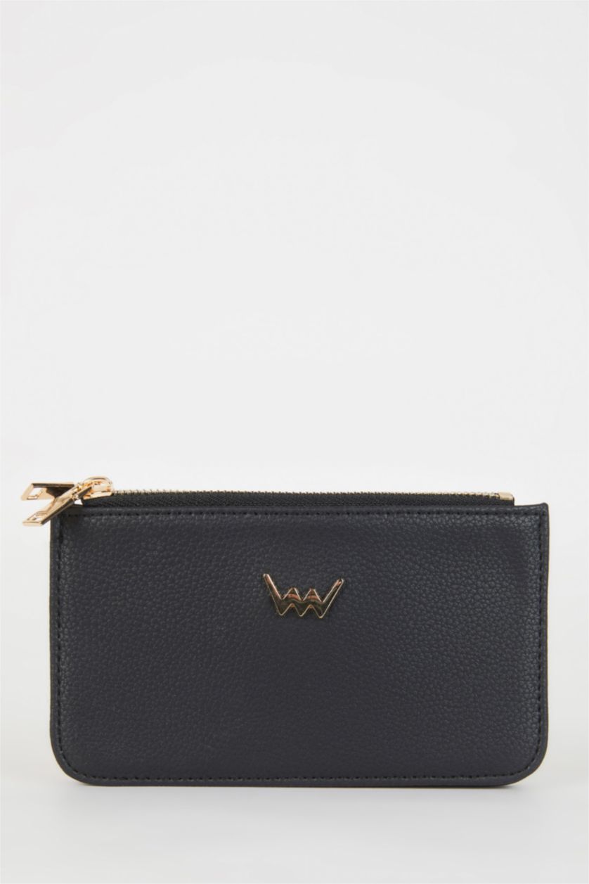 Women Black Woman Faux Leather Wallets