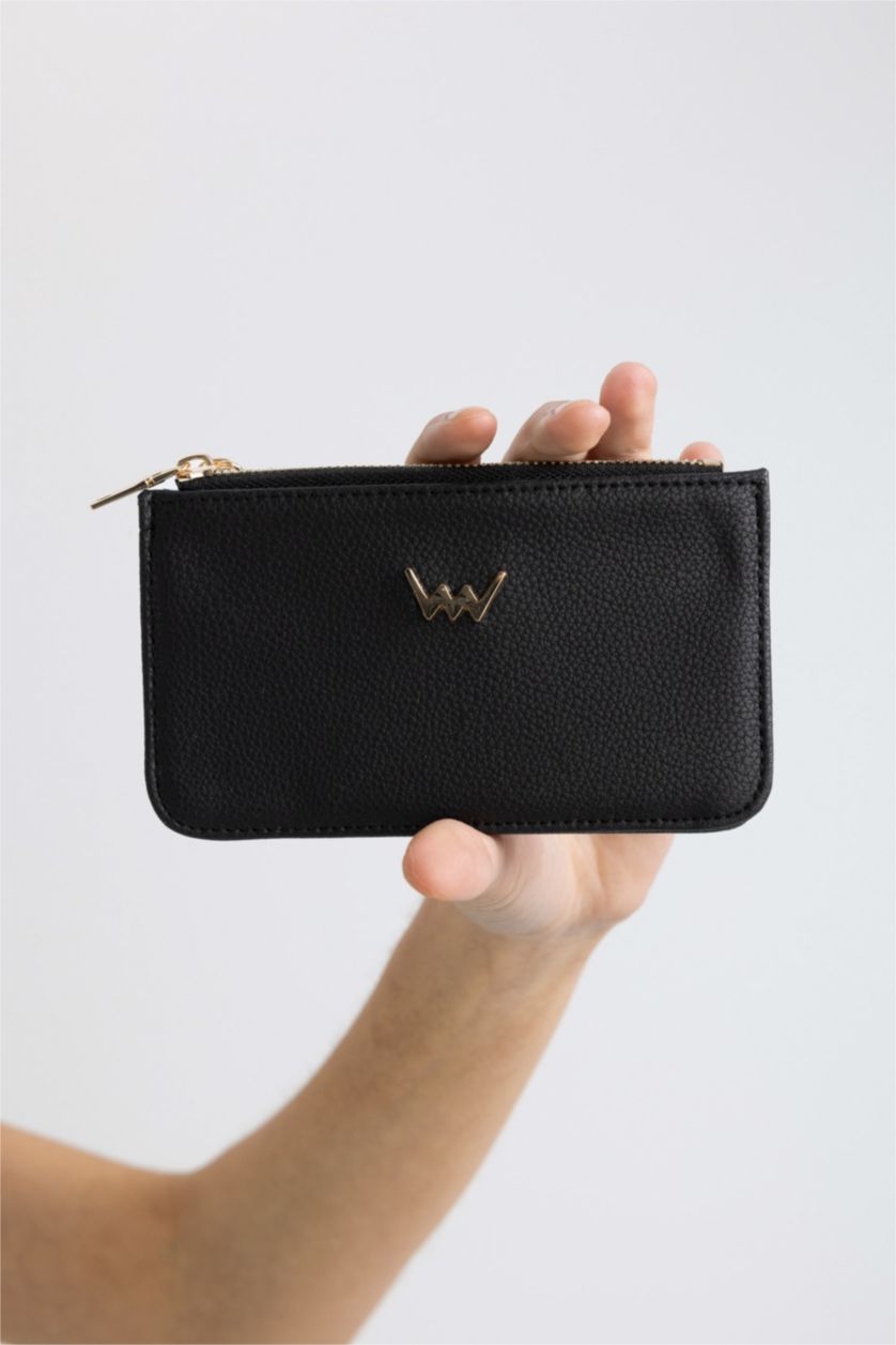 Women Black Woman Faux Leather Wallets