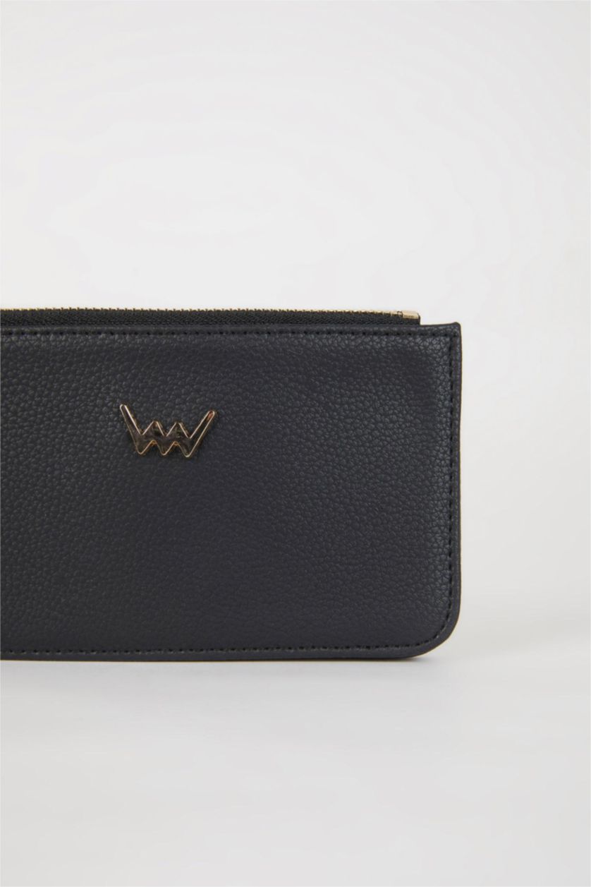 Women Black Woman Faux Leather Wallets