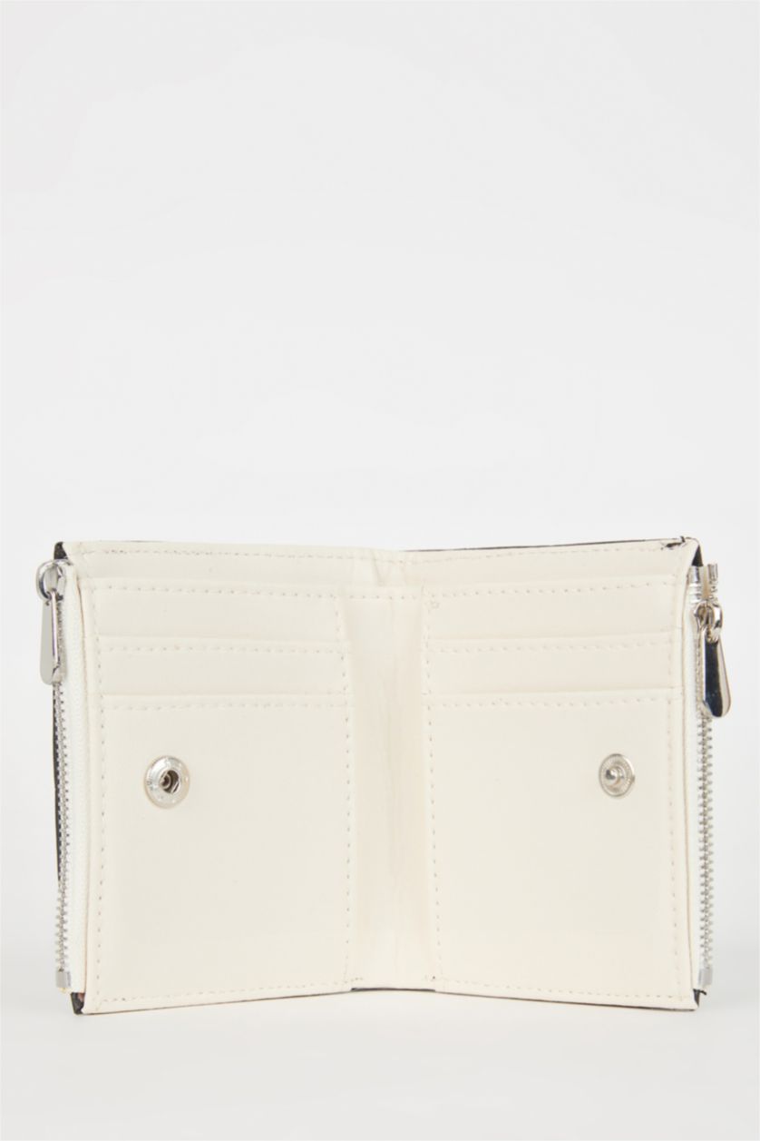 Kadın Siyah Kadın Kapitone Suni Deri Cüzdan