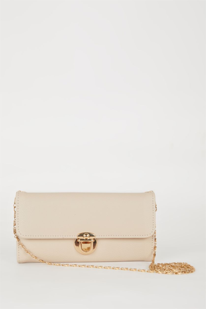 Kadın Vizon Kadın Zincir Askılı Suni Deri Cüzdan