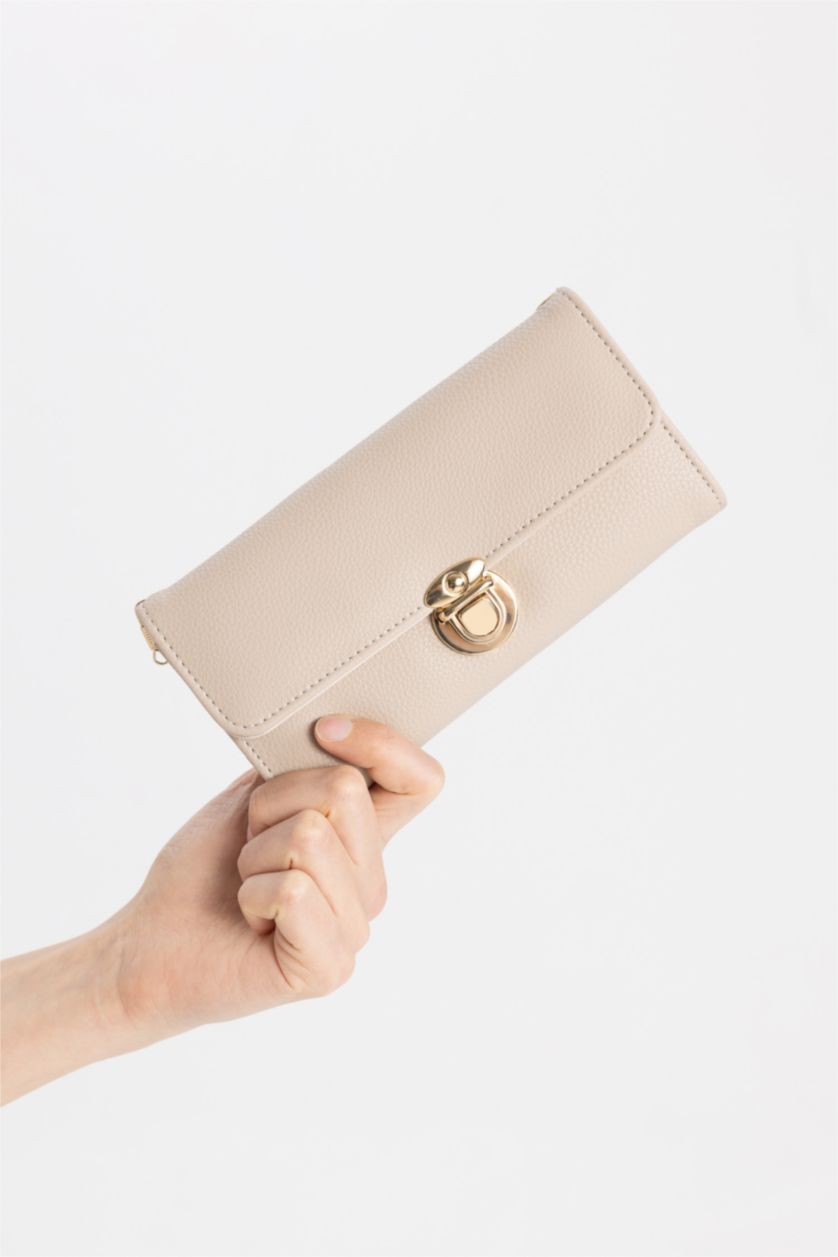 Kadın Vizon Kadın Zincir Askılı Suni Deri Cüzdan