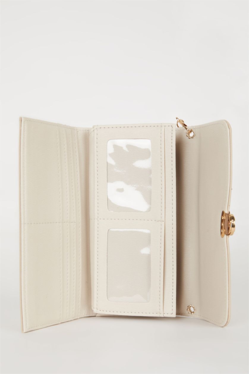 Kadın Vizon Kadın Zincir Askılı Suni Deri Cüzdan