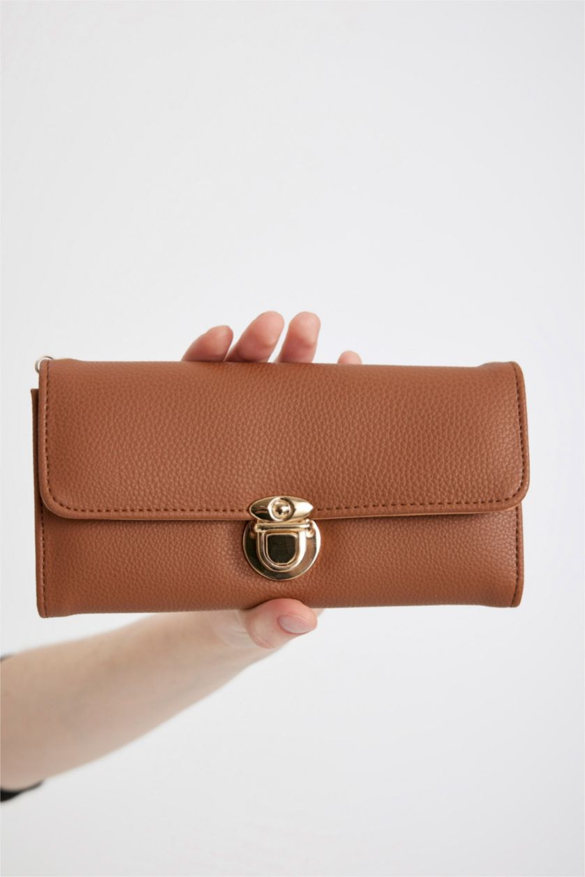 Kadın Taba Kadın Zincir Askılı Suni Deri Cüzdan