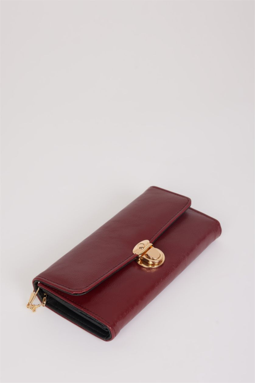 Kadın Bordo Kadın Suni Deri Cüzdan