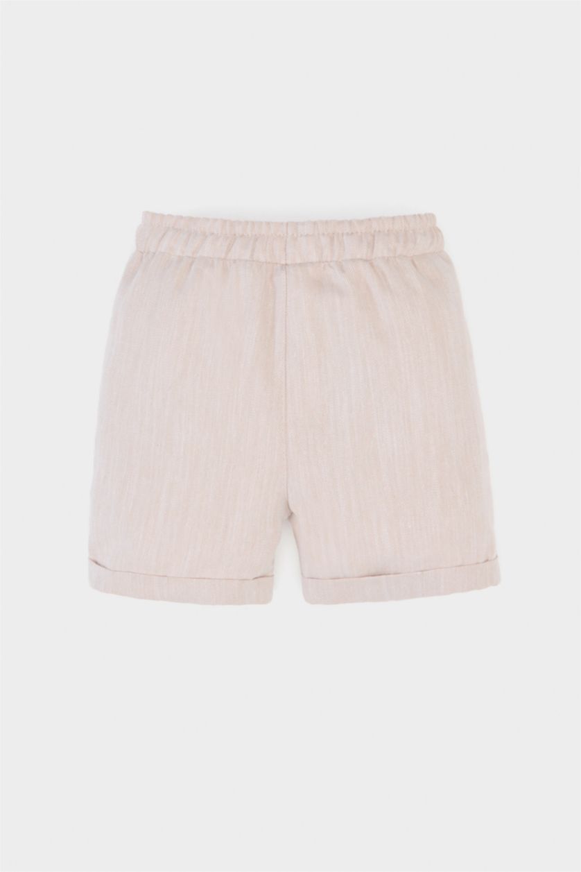 Малыши мальчики Бежевый Шорты для мальчика с эластичным поясом