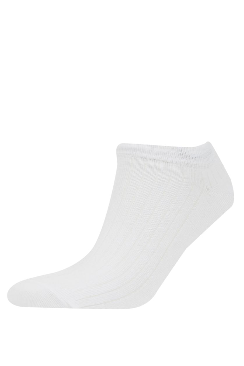 MAN White Man 5 Piece Cotton Booties Socks