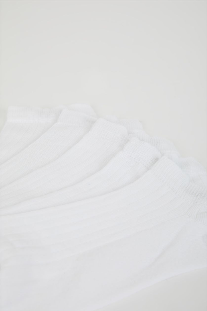 MAN White Man 5 Piece Cotton Booties Socks