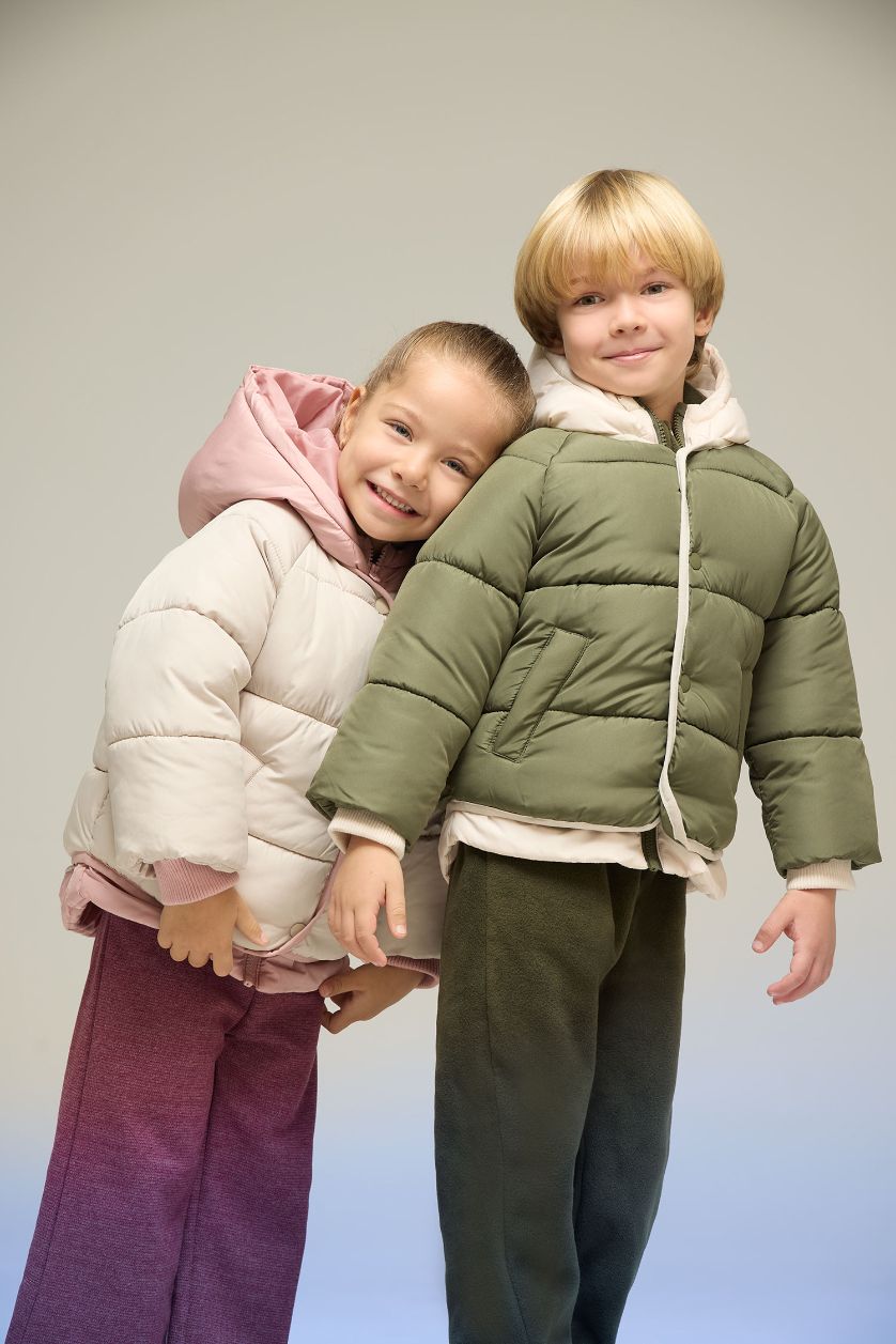 مولود ذكر كاكي جاكيت دودون مقاوم للماء