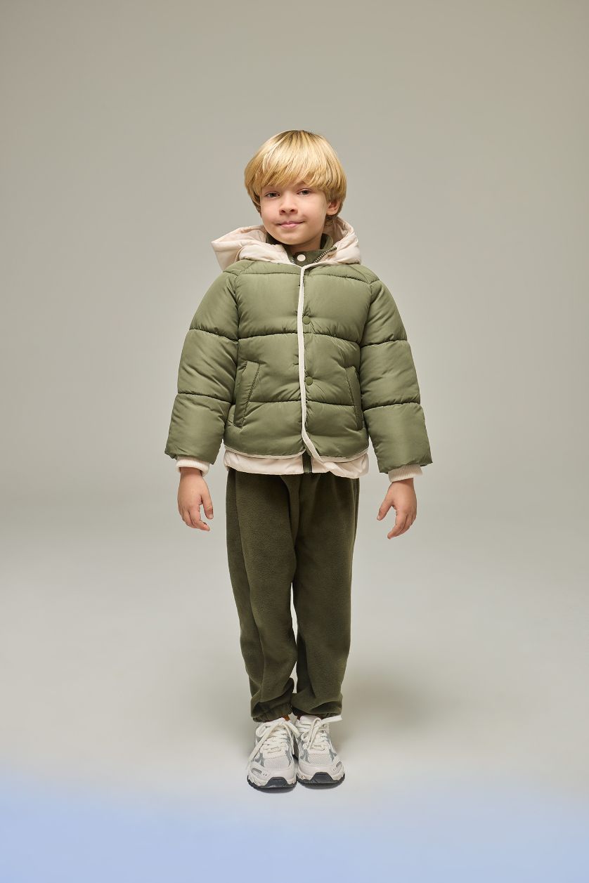 مولود ذكر كاكي جاكيت دودون مقاوم للماء