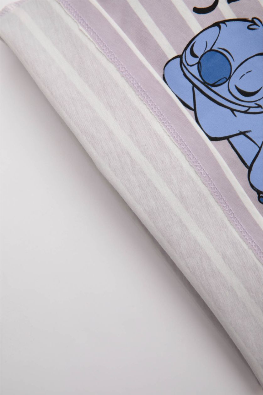 طفلة صغيرة أرجواني سيت بجامة بناتي من Lilo & Stitch - قطعتين