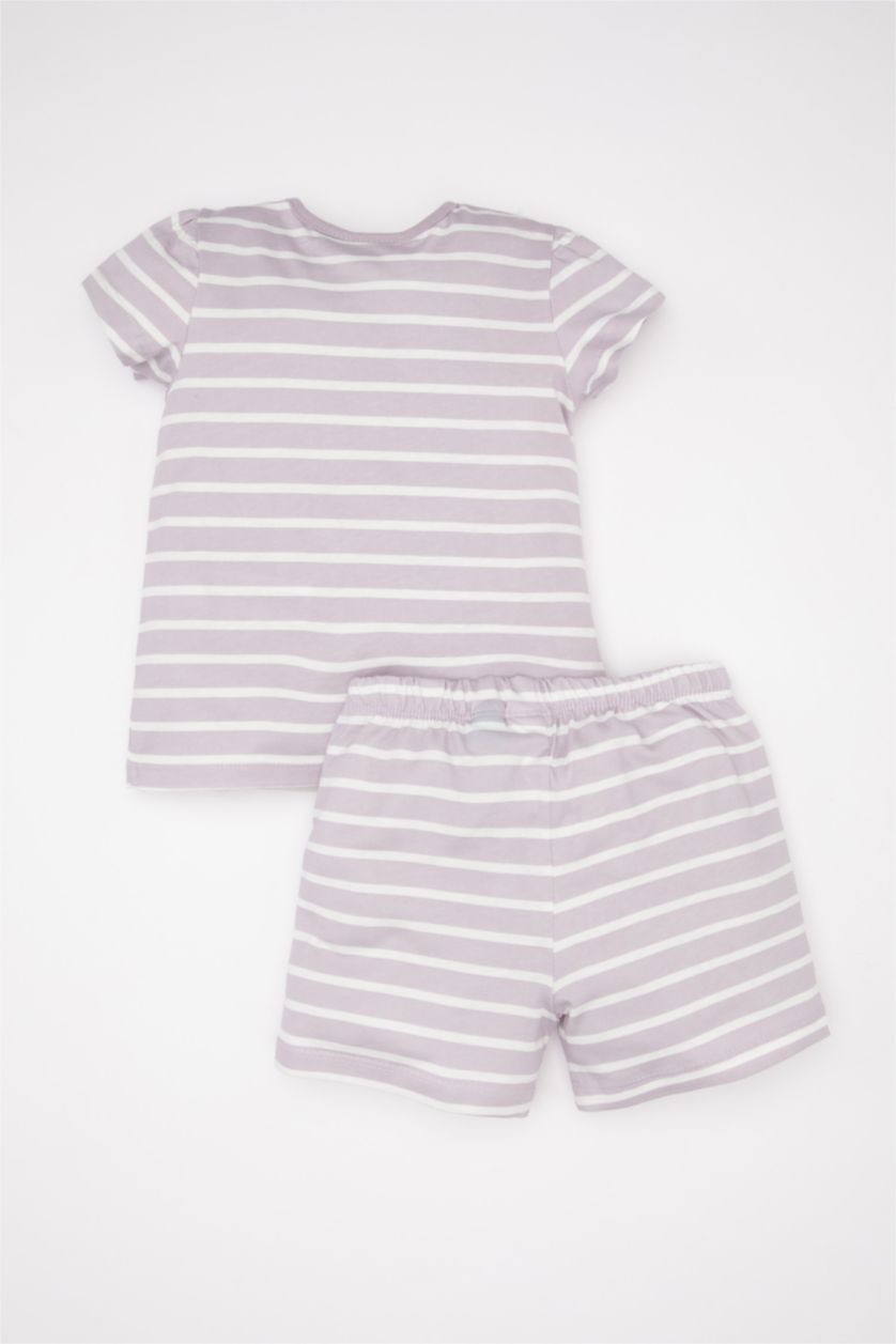 طفلة صغيرة أرجواني سيت بجامة بناتي من Lilo & Stitch - قطعتين