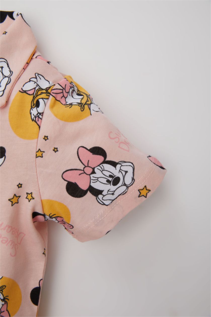BÉBÉ FILLE Rose Pyjama Mickey & Minnie en coton pour BéBé Fille