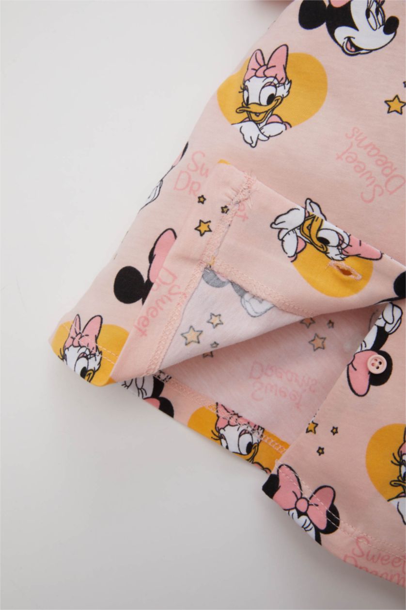 BÉBÉ FILLE Rose Pyjama Mickey & Minnie en coton pour BéBé Fille