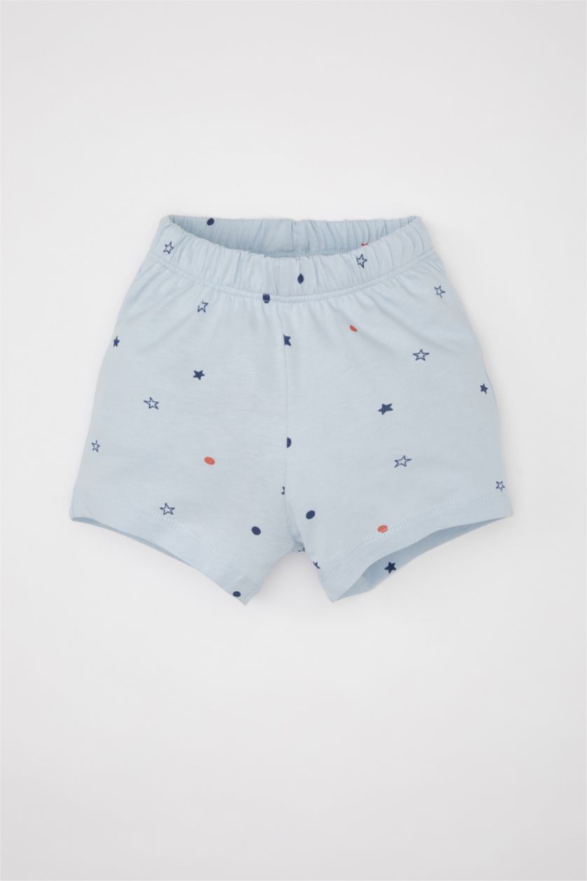 BABY BOY Light Blue Baby Boy Printed Cotton 2 Piece Pajama Set