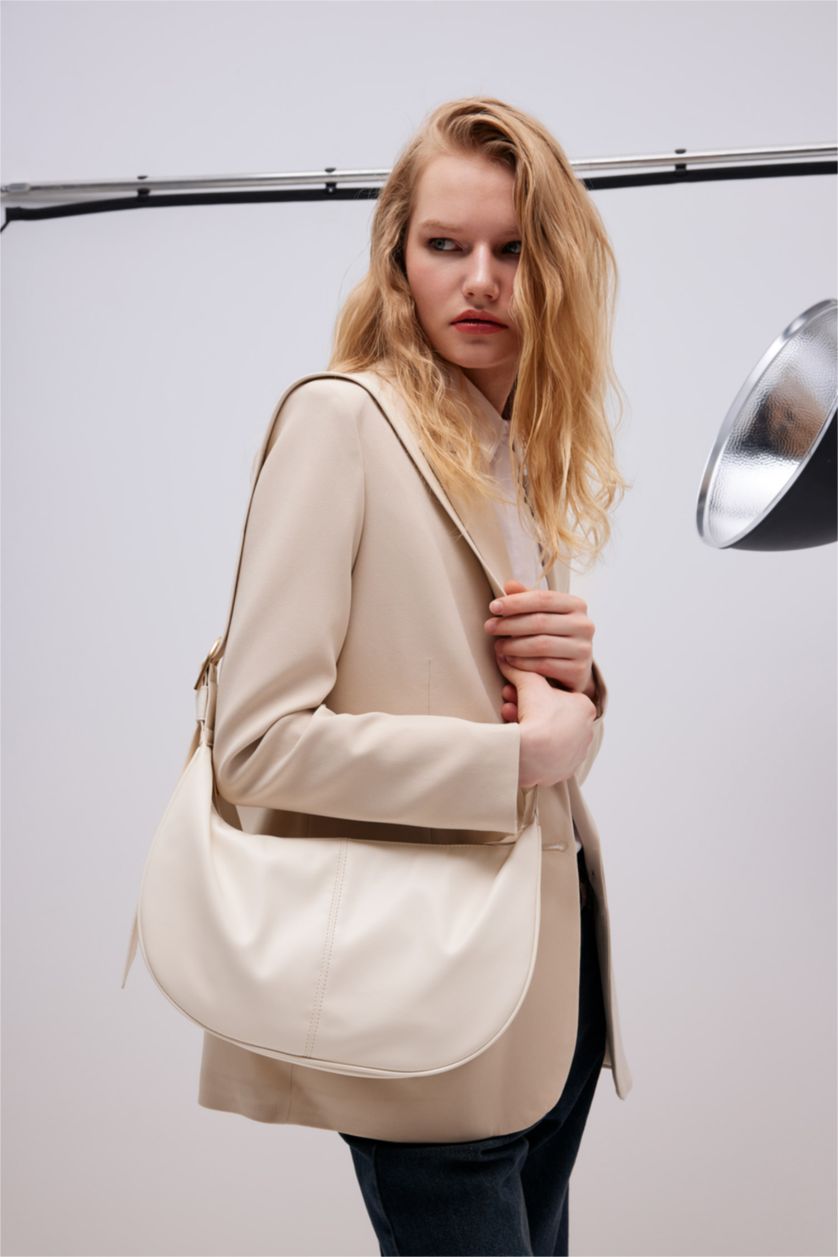 Женщины Бежевый Сумка через плечо из искусственной кожи для женщин