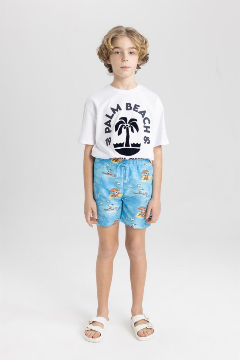 Boys & Teens Blue Boy Snoopy Swim Shorts