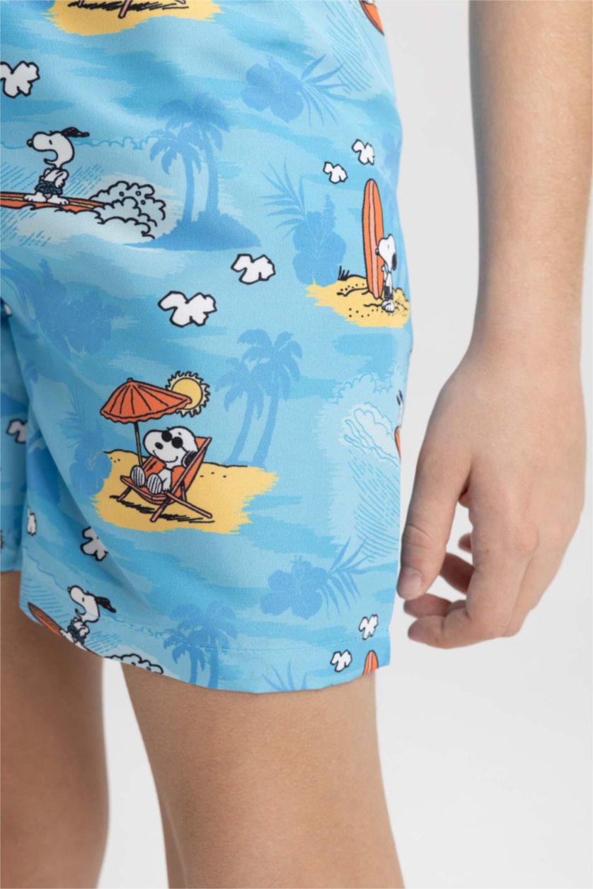 Boys & Teens Blue Boy Snoopy Swim Shorts