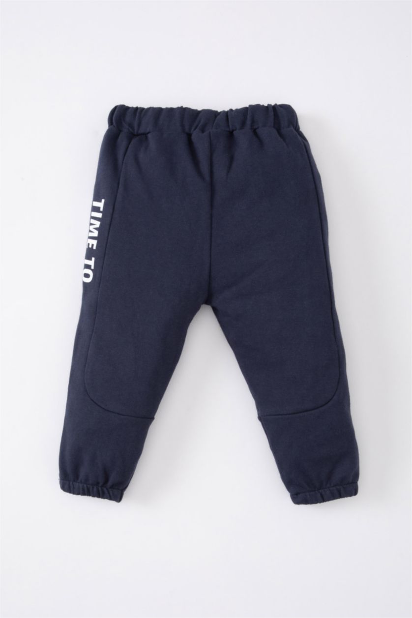 BABY BOY NAVY Baby Boy Slogan Printed Sweatpants