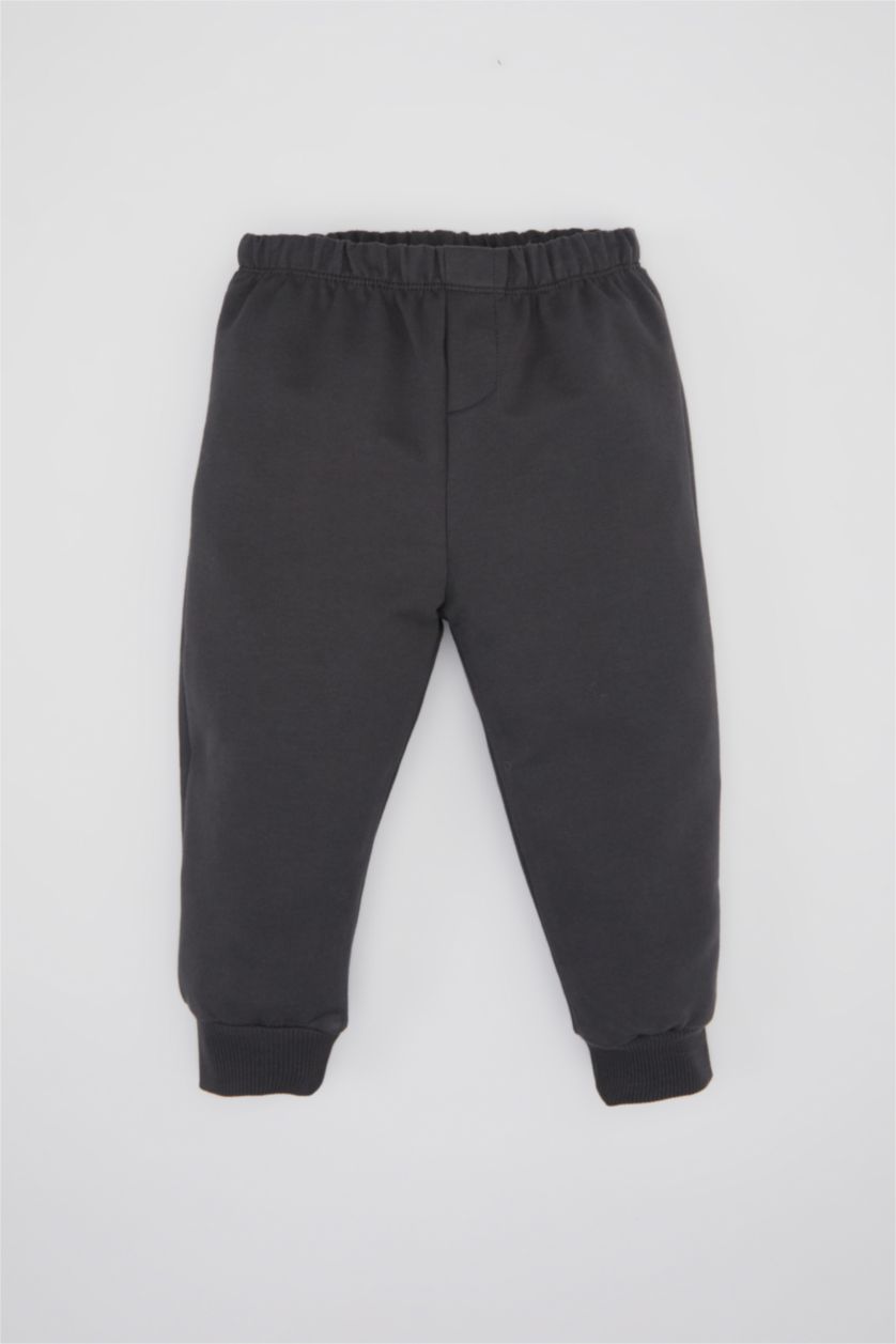 BABY BOY Green طقم قماش رقيق قصة عادية