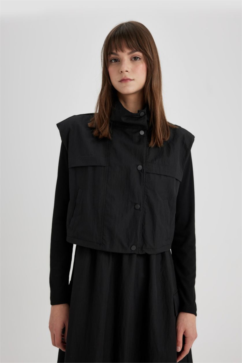 Kadın Siyah Paraşüt 2'li Takım