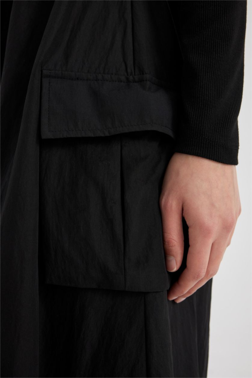 Kadın Siyah Paraşüt 2'li Takım