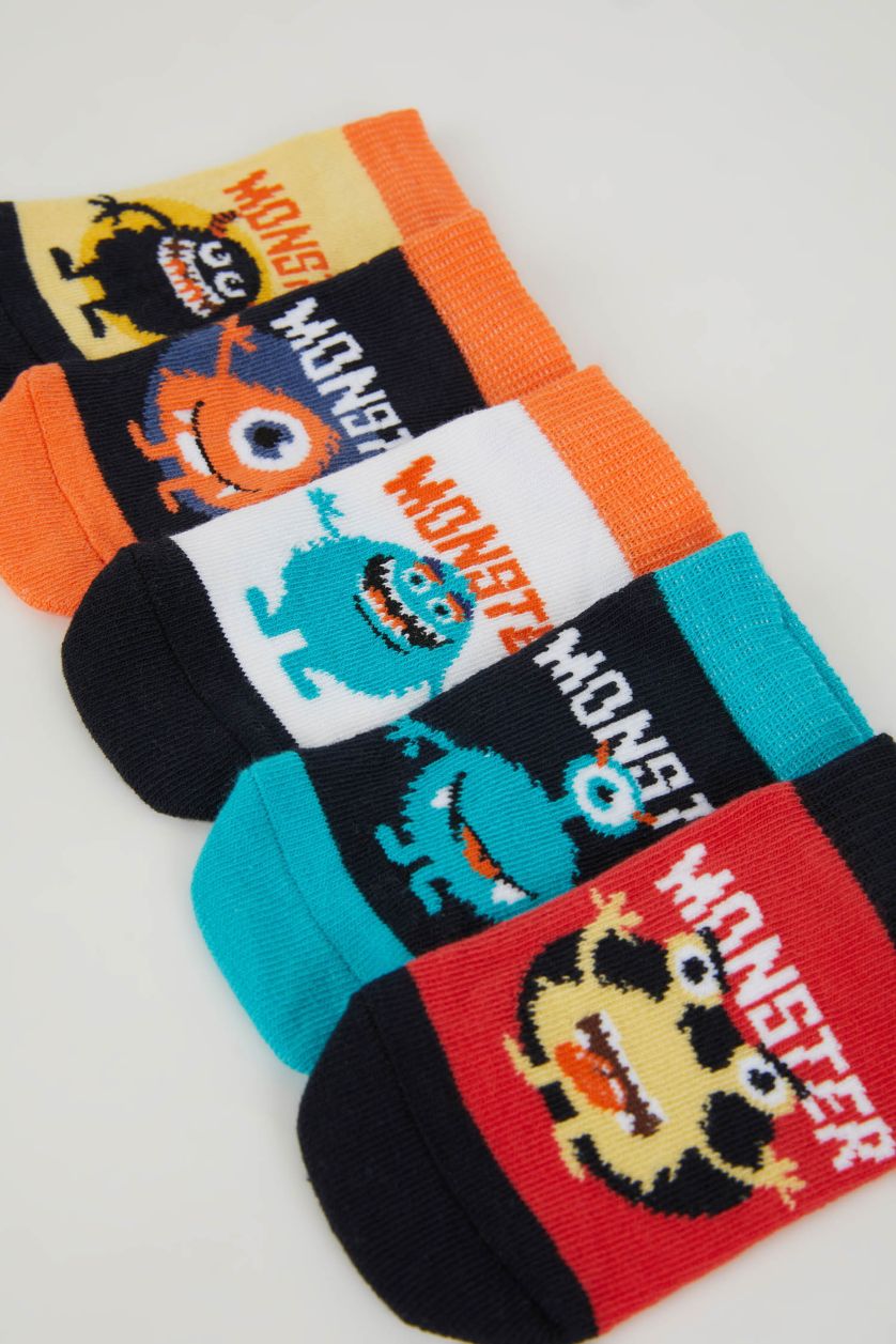 Erkek Çocuk - Genç Erkek Karma Erkek Çocuk 5'li Pamuklu Patik Çorap