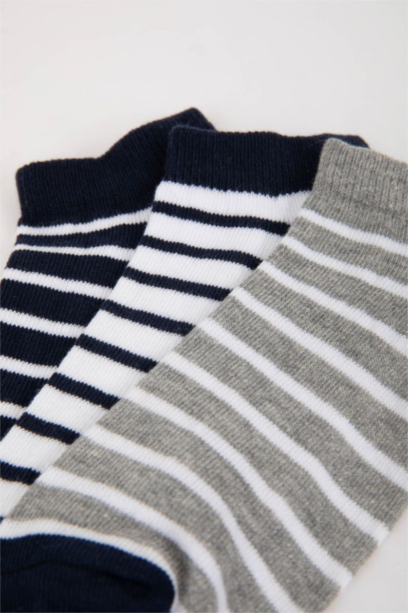 Erkek Çocuk - Genç Erkek Karma Erkek Çocuk 3'lü Pamuklu Patik Çorap