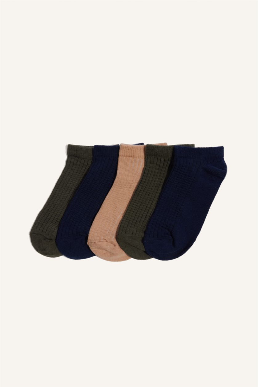 BOYS & TEENS NAVY Boy 5 Piece Short Socks