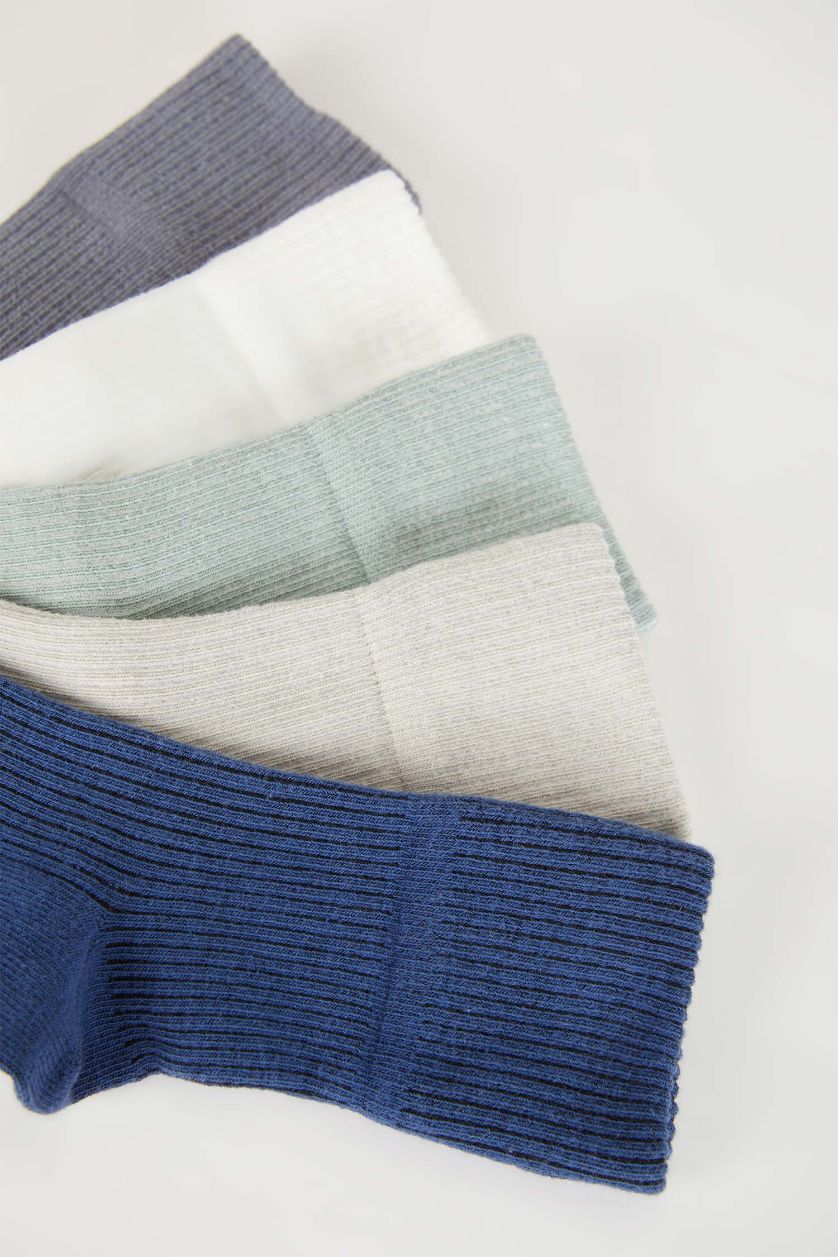 Erkek Çocuk - Genç Erkek Karma Erkek Çocuk 5'li Pamuklu Uzun Çorap