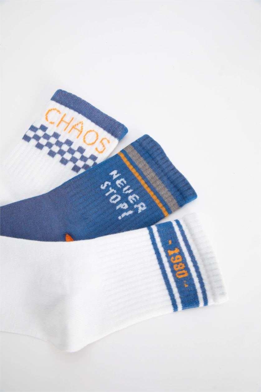 أولاد Karma جوارب ولادي قطن طويلة - 3 قطع