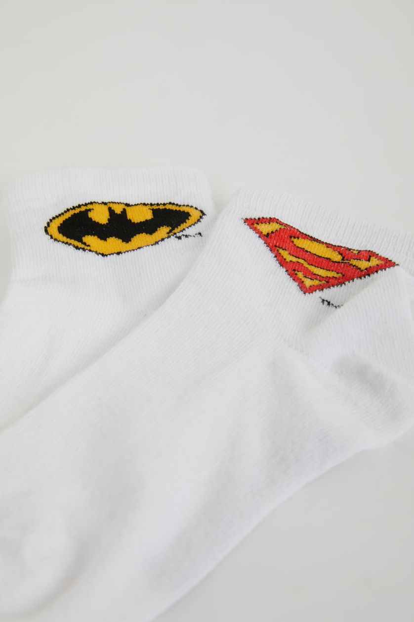 Erkek Çocuk - Genç Erkek Karma Erkek Çocuk Justıce League 3'lü Pamuklu Uzun Çorap