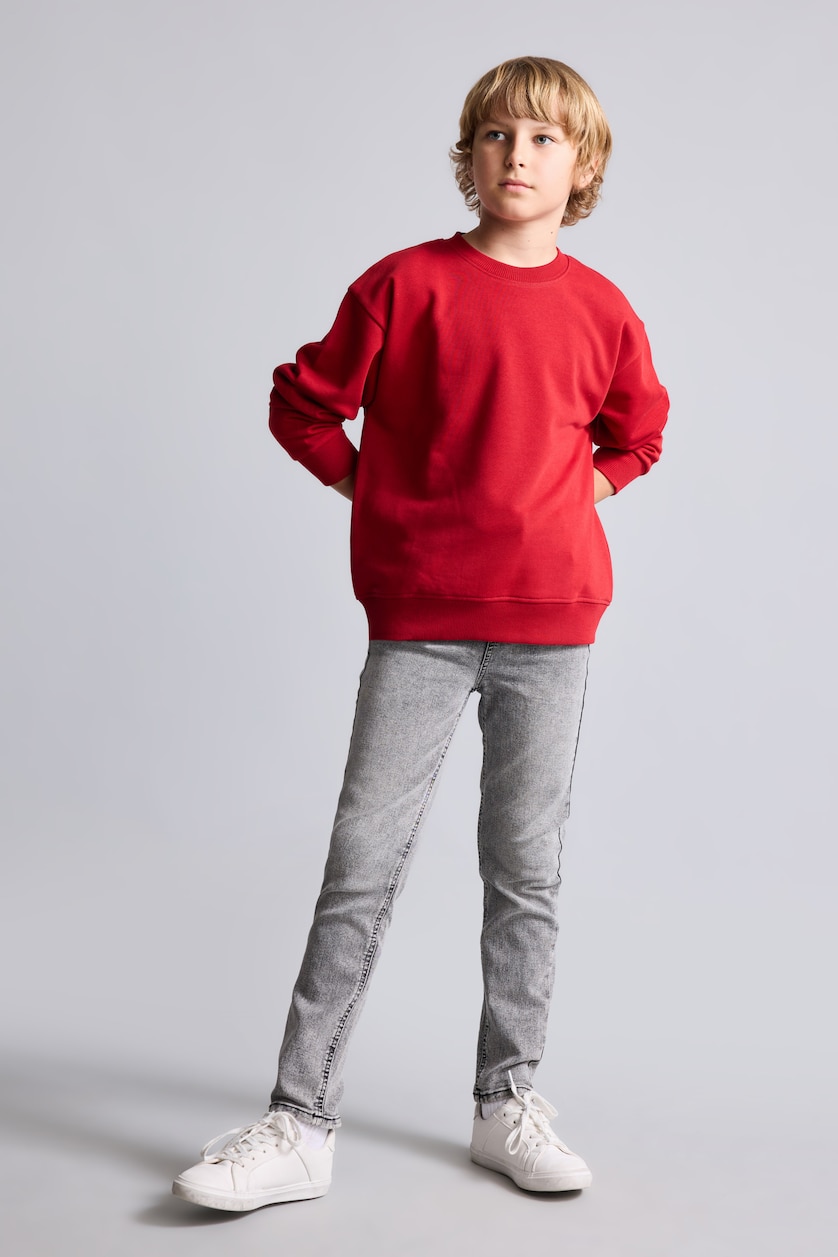 Young Boys - Teen Boys Grey Slim Fit Jeans