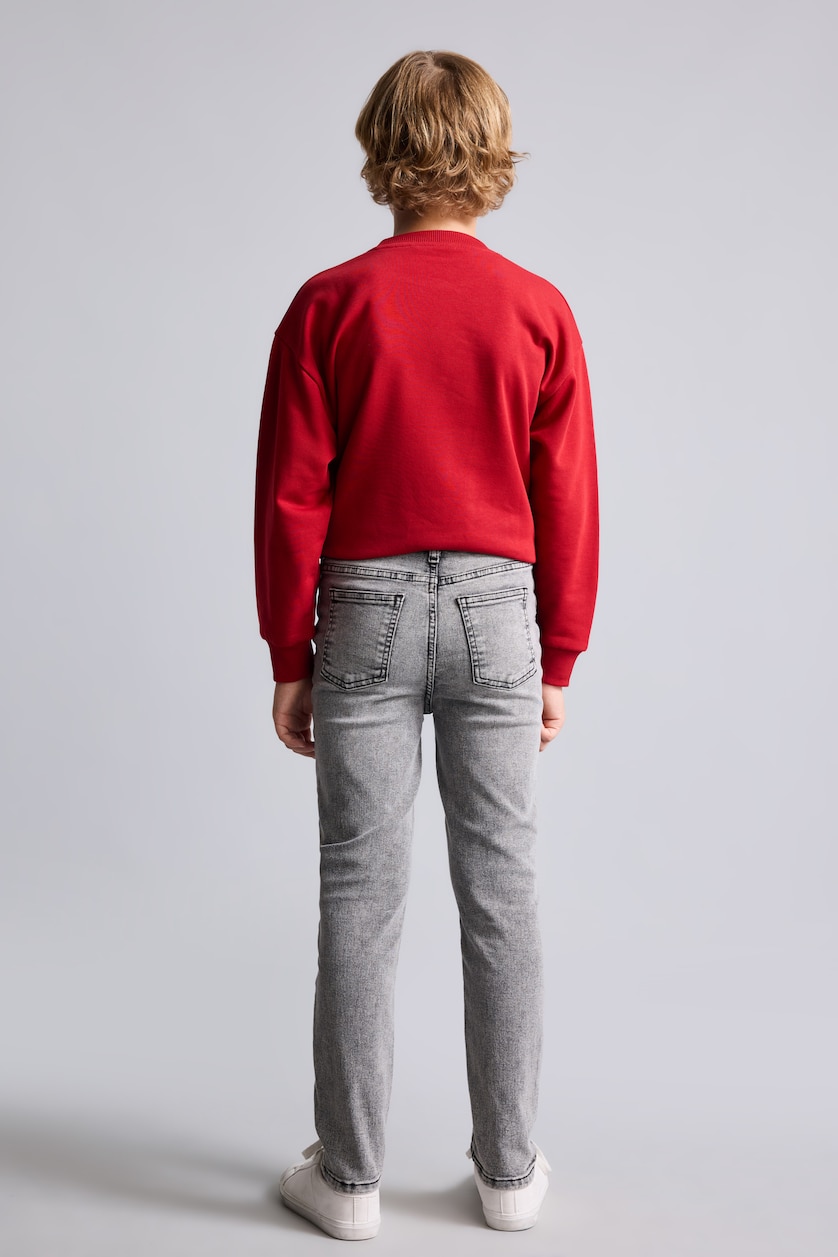 Young Boys - Teen Boys Grey Slim Fit Jeans