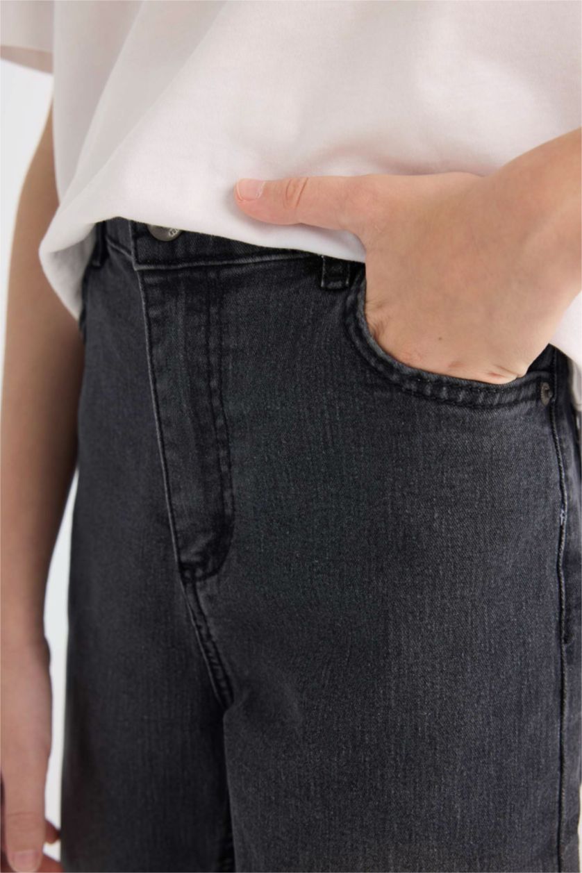 أولادي أنثرا بنطلون جينز اولادي قصة فضفاضة ورجل عادية أنثرا