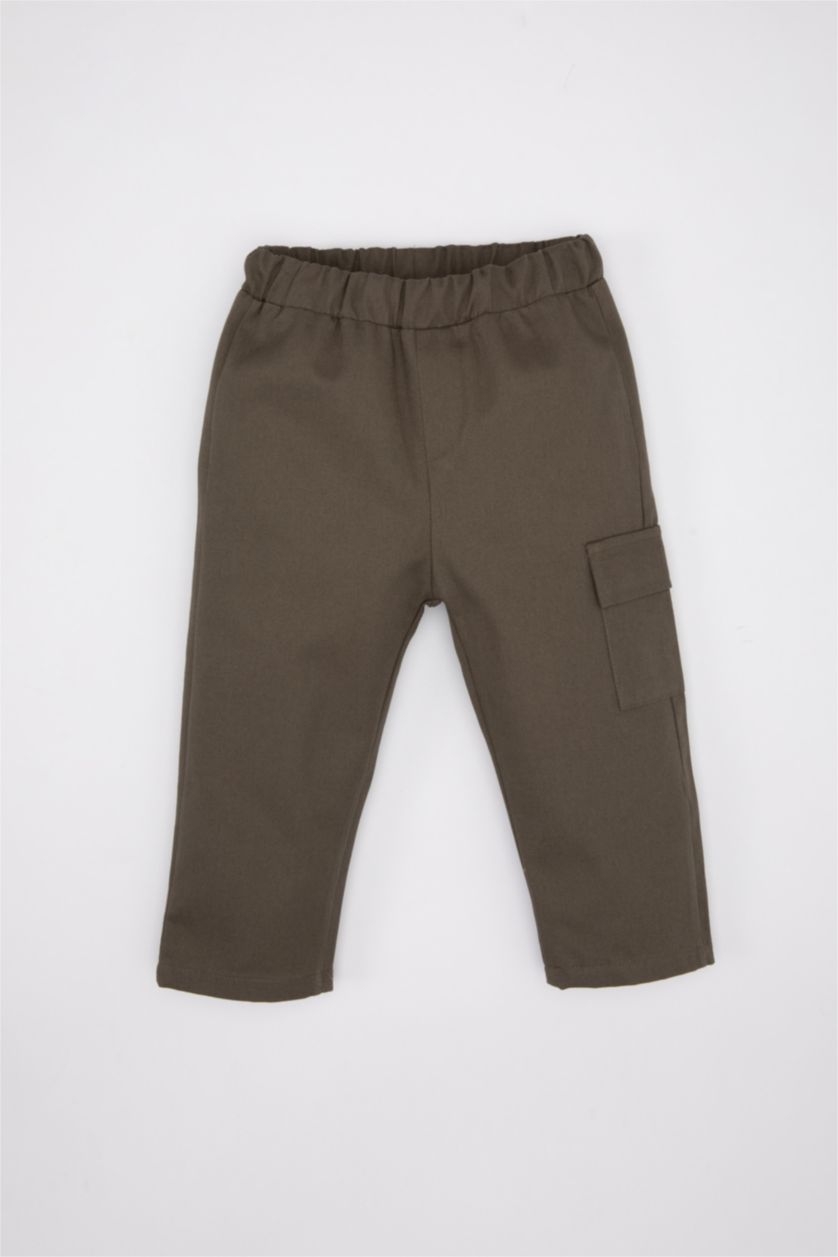 BÉBÉ GARÇON Beige Clair Ensemble de T-Shirt imprimé à Manches Longues et Pantalon pour Bébé Garçon