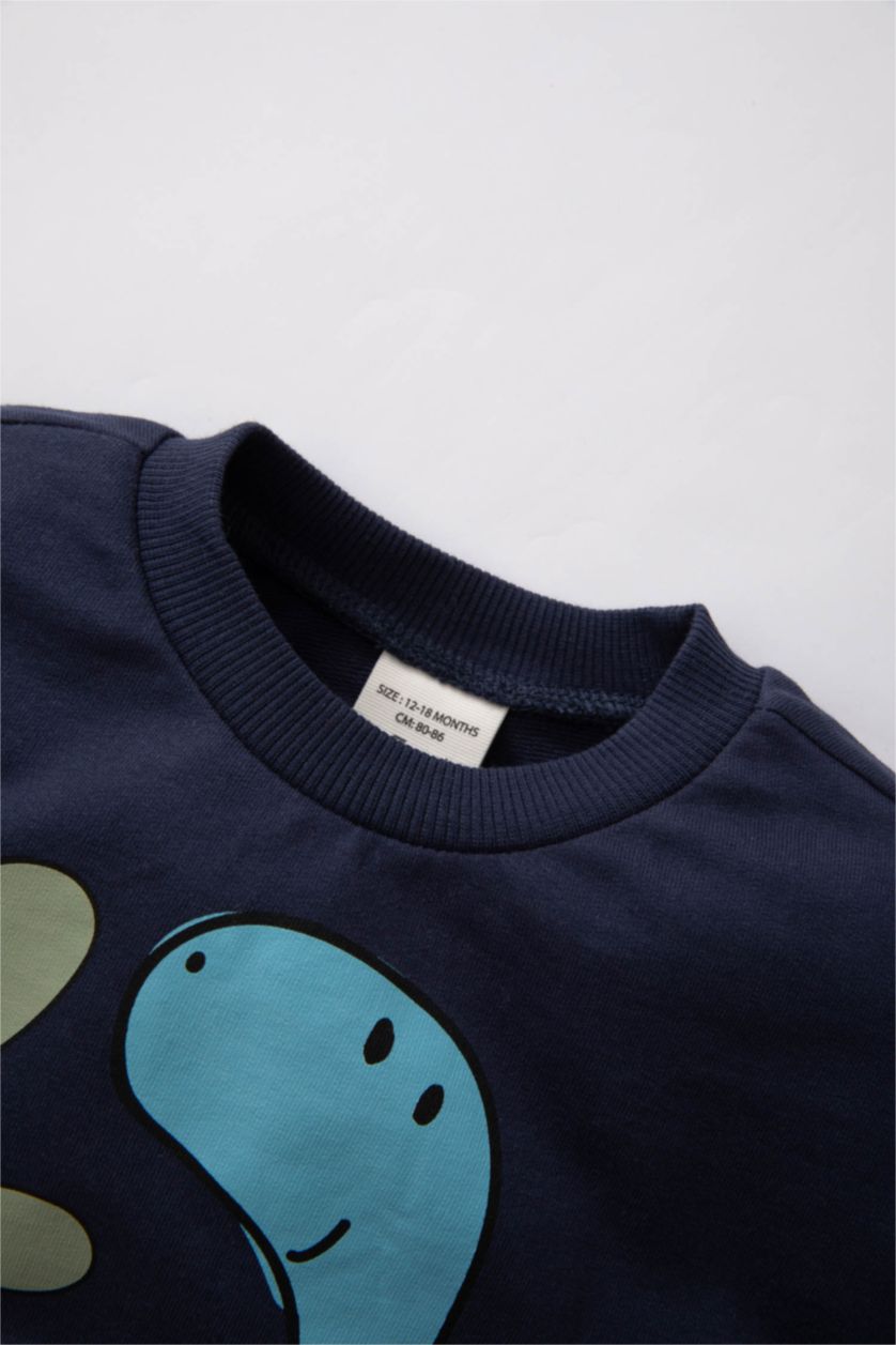 BÉBÉ GARÇON Marin Ensemble De Sweatshirt Imprimé à Dinosaure et Jogging Pour Bébé Garçon