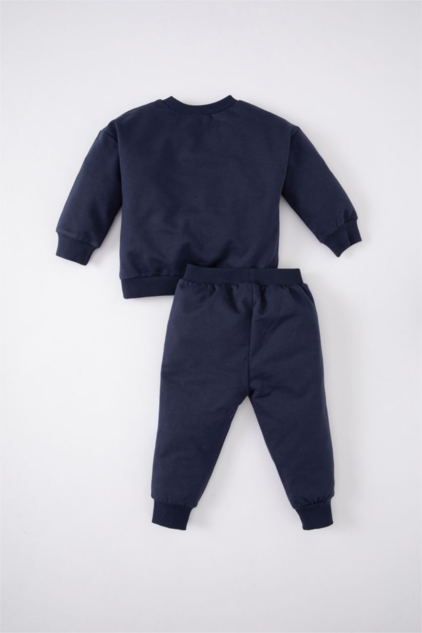 BÉBÉ GARÇON Marin Ensemble De Sweatshirt Imprimé à Dinosaure et Jogging Pour Bébé Garçon