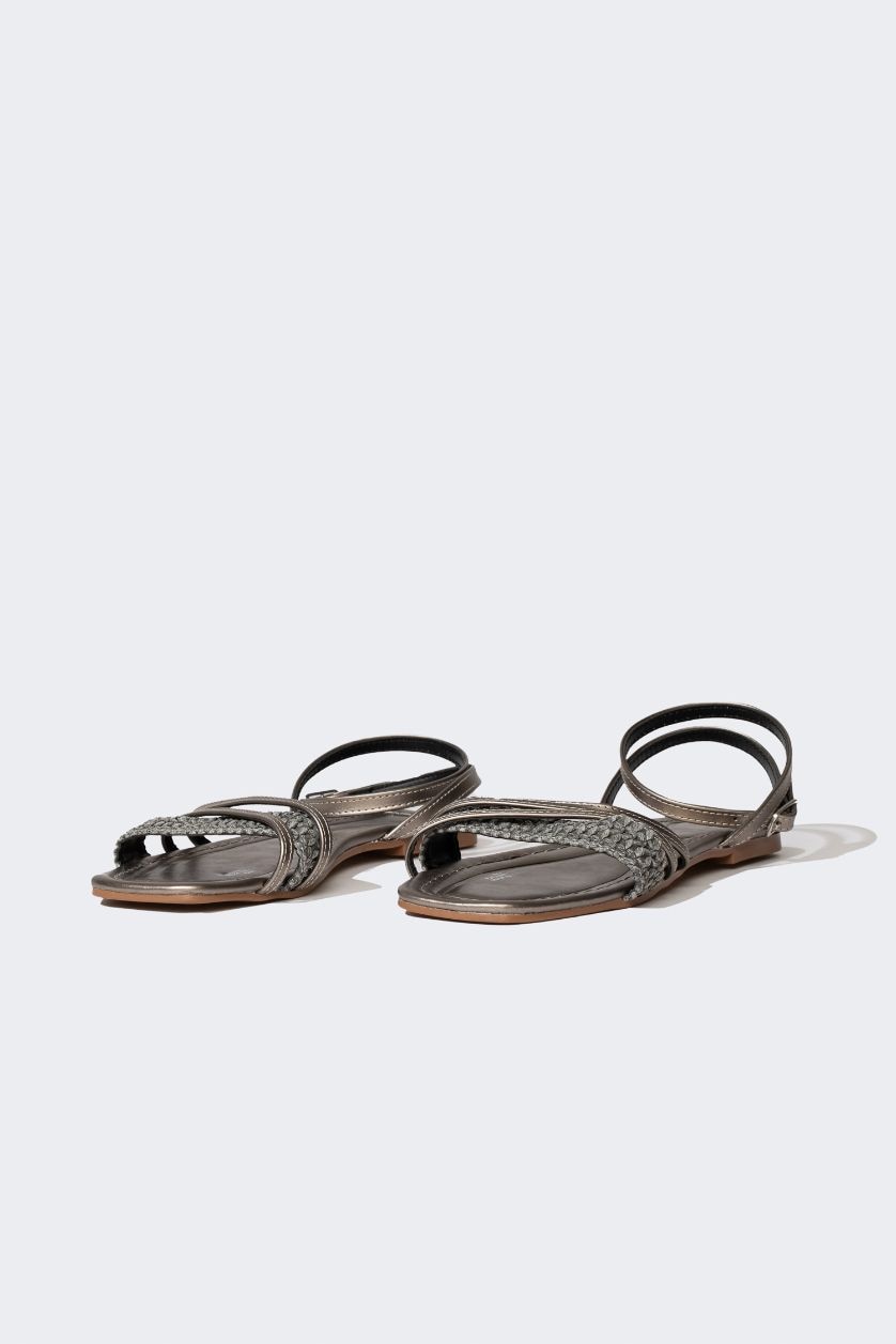 نساء أنثرا صندل نسائي بكعب مسطح