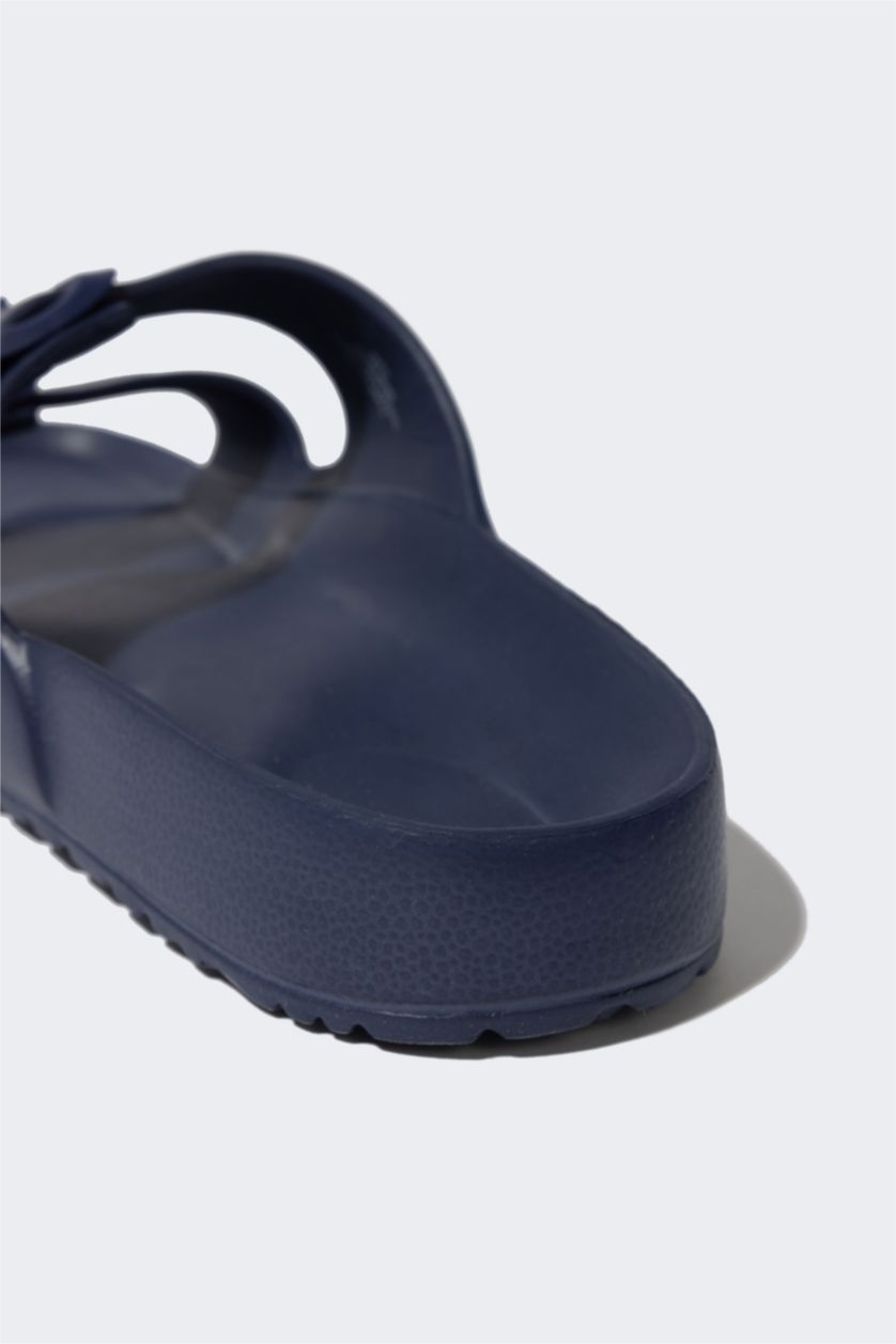 رجال كحلي شبشب رجالي إيفا بكعب مسطح بشريط مزدوج