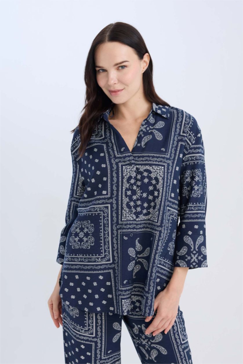 Әйелдерге әскери-теңіз қалыпты пішім Ұзын жеңді көйлек