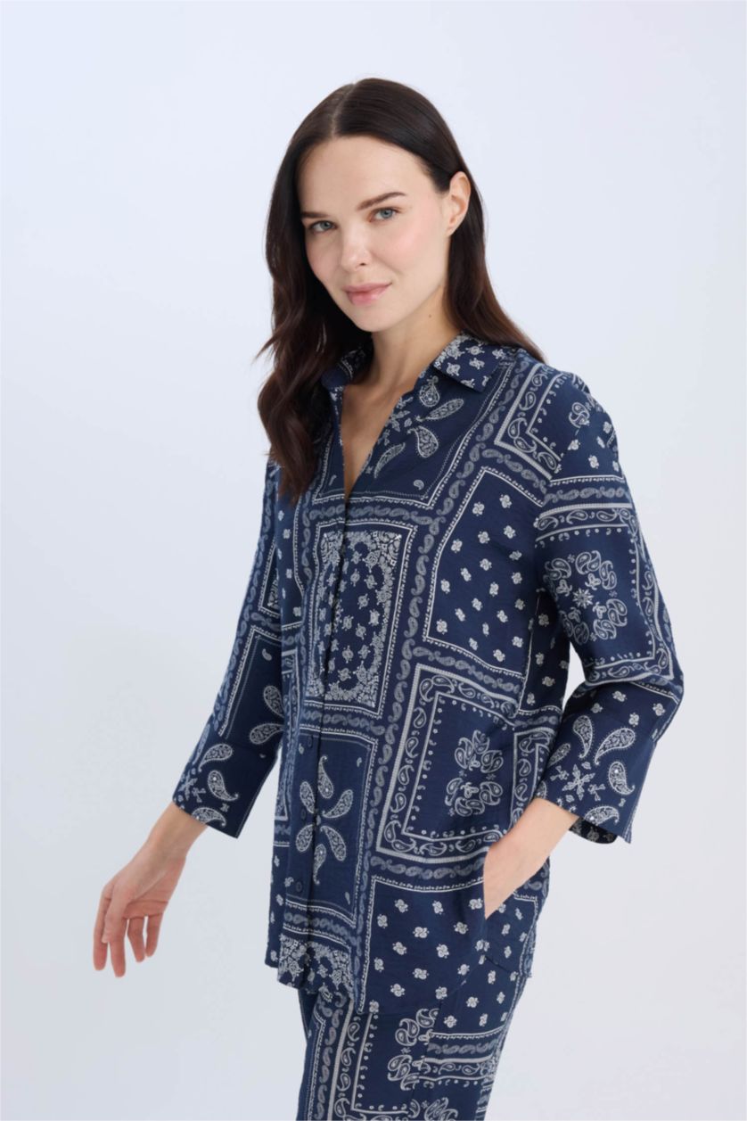 Әйелдерге әскери-теңіз қалыпты пішім Ұзын жеңді көйлек