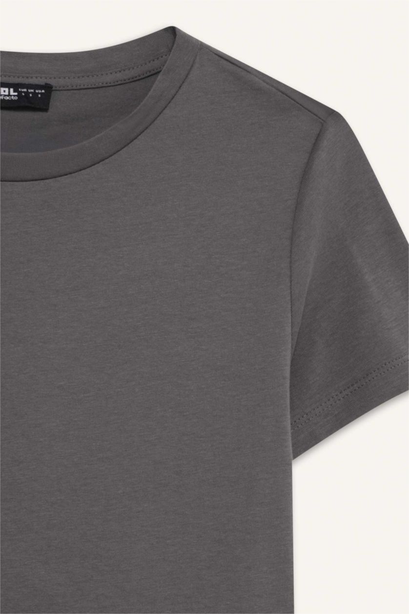 Женщины Серый Футболка с короткими рукавами, стандартный крой Coool