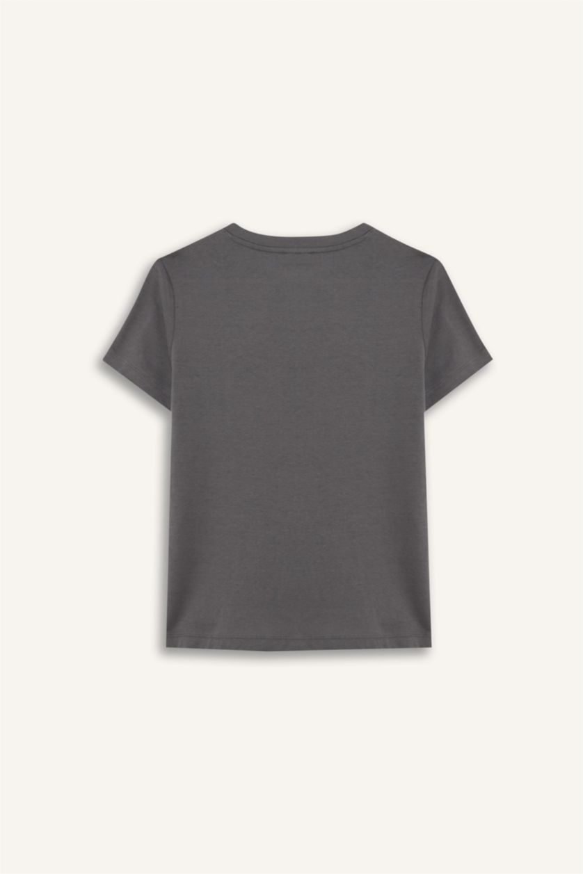 Женщины Серый Футболка с короткими рукавами, стандартный крой Coool