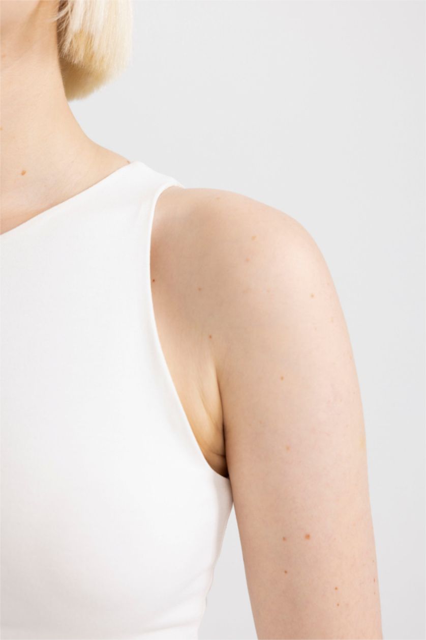 FEMME Écru Coupe slim raccourcie