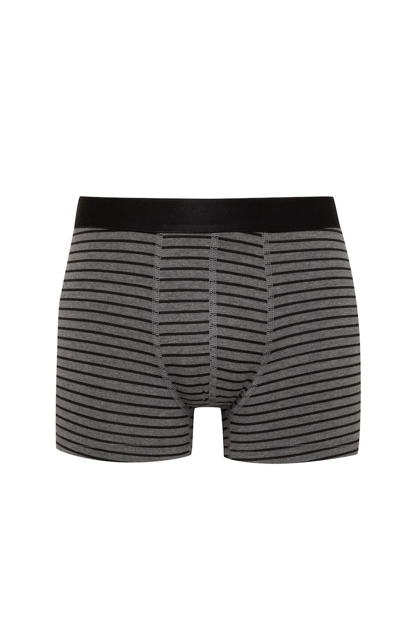 Erkek Siyah Regular Fıt 3'lü Boxer