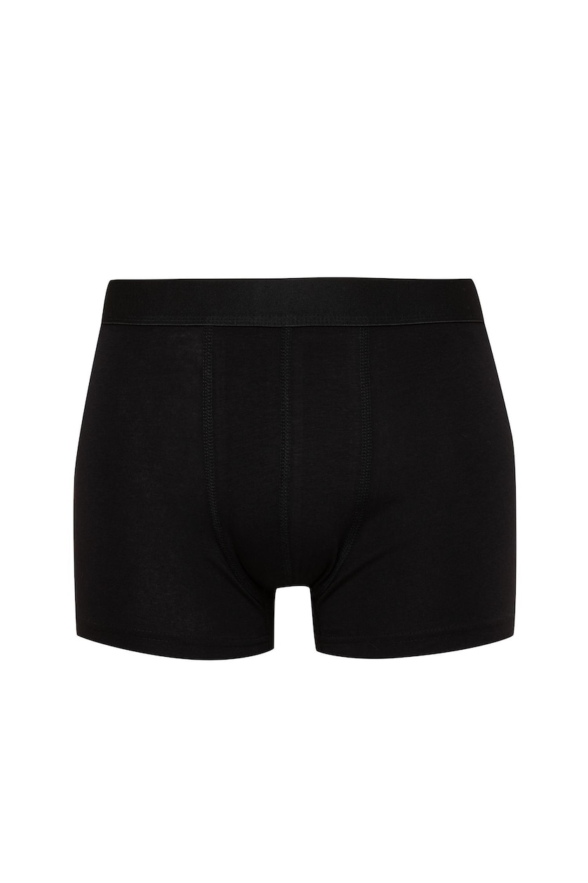Erkek Siyah Regular Fıt 3'lü Boxer